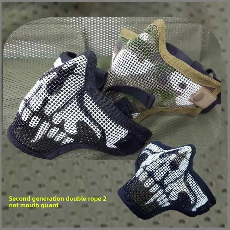 TMC 2nd-Gen Breathable Face Cover - Women's Outdoor Sports Mask with V1 Design, Tactical Camo, Iron Mesh Steel Wire for Biking, Skiing, Reliable Defense Protection, Female, Cycling Gear, Camouflage