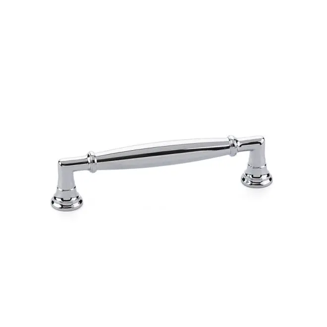 Westwood Series Pull Handle, 4 in. Center to Center Solid Brass Cabinet Pull, Bright Chrome, Includes Installation Screws