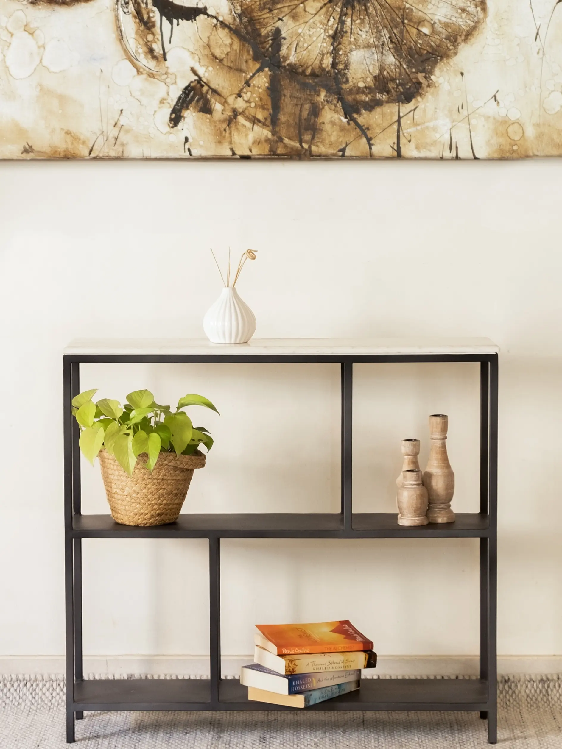 Marco Console Table | Genuine Marble & Metal | Assembled | By - Mango Furniture Inc.