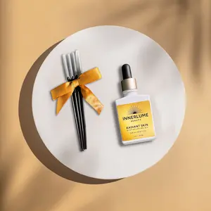 Innerlume Beauty Radiant Skin Dermaplaning Oil Kit - Gentle & Safe for All Skin Types - Fragrance-Free Formula with Anti-Aging Properties - Hydrating & Enhanced Glide for Smooth Results