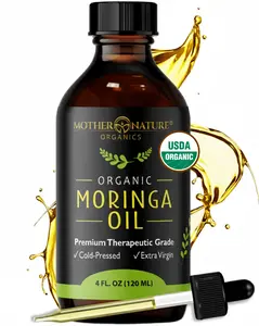 Pure Moringa Oil (USDA Organic) - For Face, Hair & Body