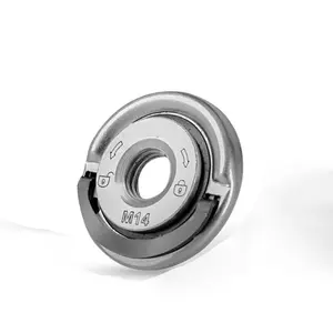 M14 Angle Grinder Quick Release Self-Locking Grinding Plate Flange Nut, Power Chuck for Replacing/fixing Cutting Discs, Efficient Tool Accessory