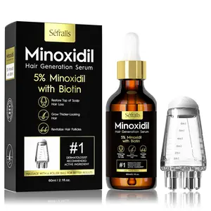 5% Minoxidil Hair Growth Oil for Men & Women Kit - Extra Strength Regrowth Serum, Topical Hair Loss Treatment Serum, Thicker, Healthier Hair & Beard Growth Kit, 2.11 fl.oz