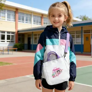 K-Pop & Anime Themed Printed Crossbody Bag — Adjustable, High-Capacity Shoulder Bag