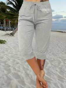 Lightweight Breathable Women's Harem Pants Womenswear, Loose Casual Elastic Waist Mid-Thigh, Spring, Suitable for Yoga & Exercise, Perfect for Any Occasion