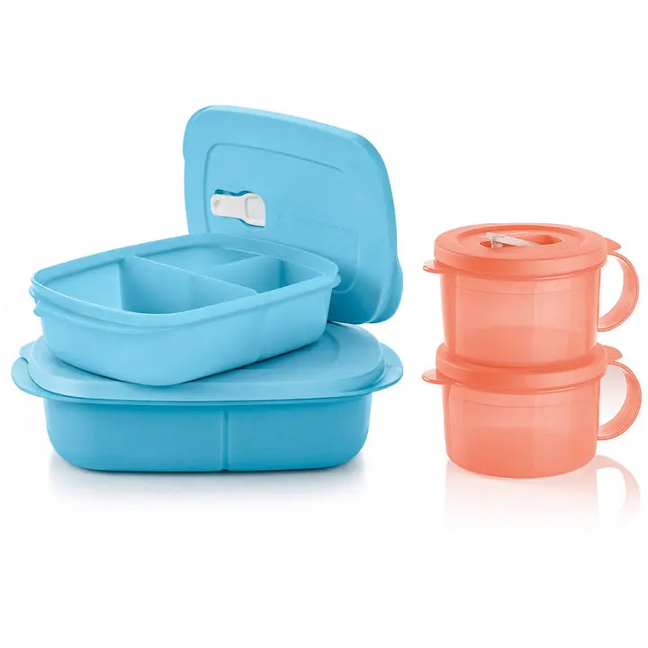 Tupperware 4 pc CrystalWave PLUS Lunch Set
