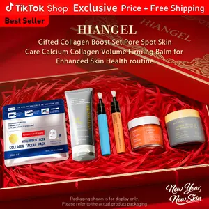 [HIALGEL]  Gifted Collagen Boost Set Pore Spot Skin CareCalcium Collagen Volume Firming Balm for Enhanced SkinHealth routine Daily Brightening Facial deep clean