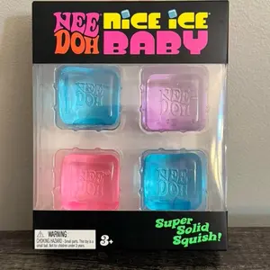 Nee Doh Nice Ice Baby 4 pack Mini Nice Cubes Sealed Authentic