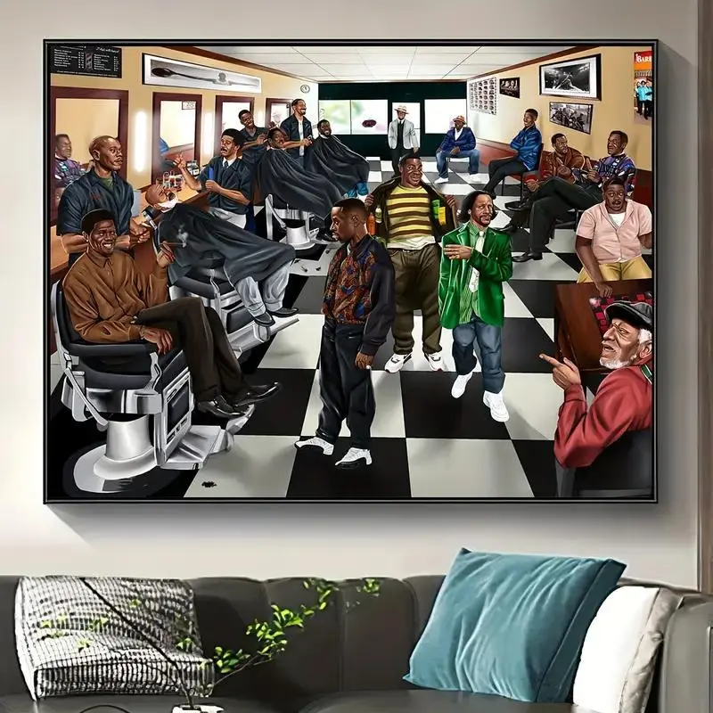 Comedian In Barbershop Poster Painting Print On Bedroom Wall Art Poster Comedian In Barbershop Poster Painting Print On Bedroom Wall Art Poster