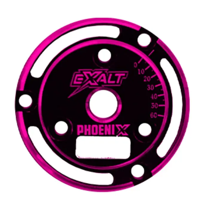 Exalt EXA0233PK Phoenix Endplate with Chamfered Edges, Black & Pink