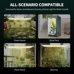 Garvee 150W LED Grow Light with Full Spectrum Diodes, Dimmable Sunlike Lights for Seedling Veg & Bloom Plant Grow Lamp for Grow Tent