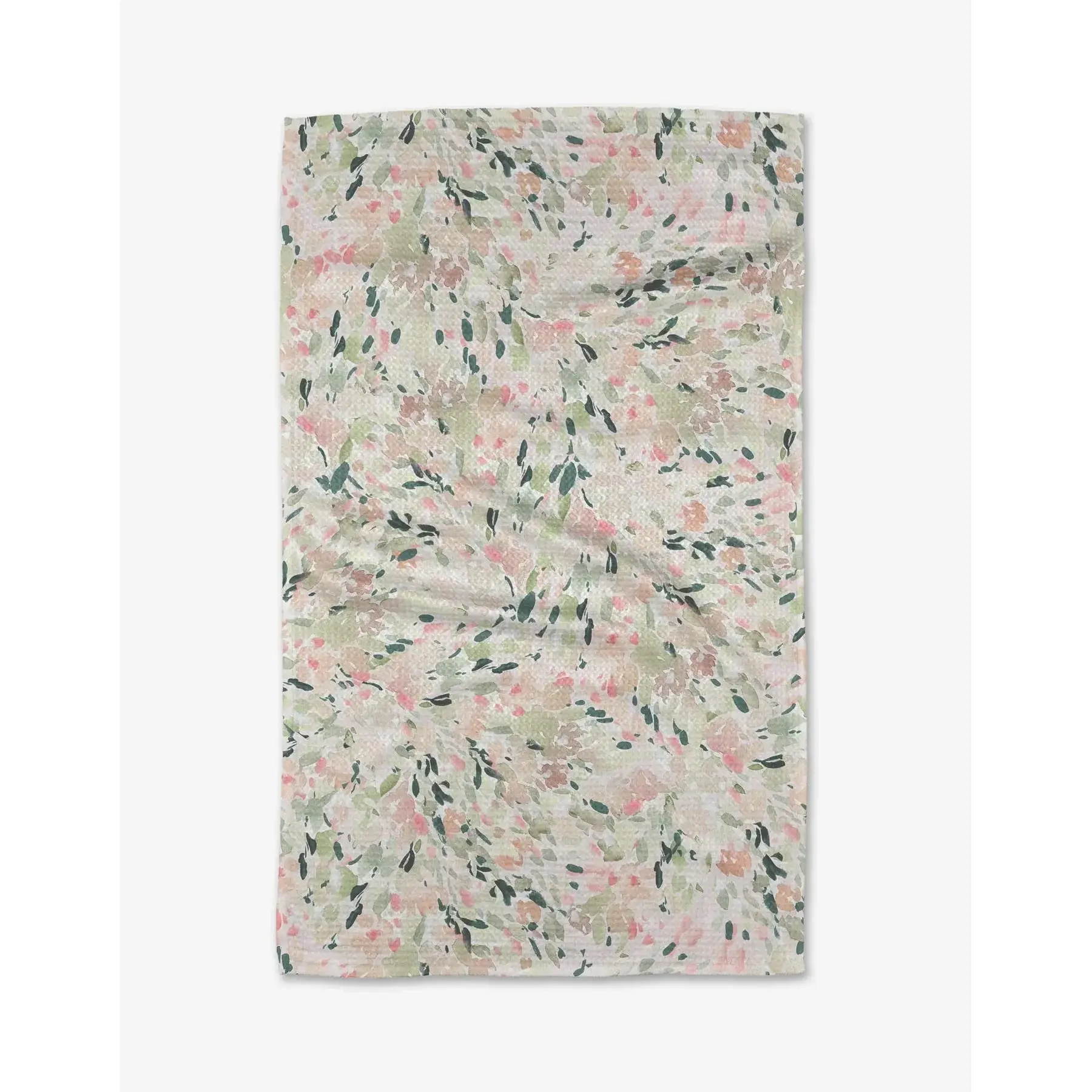 Geometry Blossoms Geoweave™ Tight Weave Tea Towel - Single Cloth, Washable, Quick-Drying, Water-Absorbent Kitchen Cleaning Cloth for Home Care Spill Cleanup Supplies