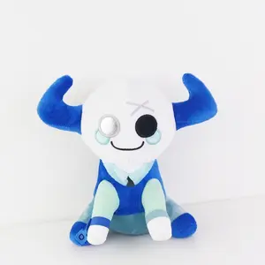 Kawaii 22cm Phighting Broken Plush Toy Blue Bull Stuffed Animals Soft Plush Doll Boys Christmas Birthday Gifts