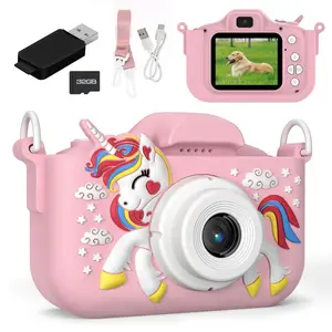 Unicorn Design Camera with Accessories, 1 Count Selfie Digital Camera with 32GB Card, Birthday Gift for Girls and Boys, Toys for Teenagers