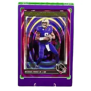 Panini 2024 Score Michael Phenix Jr Purple Rookie Card Numbered Football Trading Card Official Collectible Series RC Inserts Included
