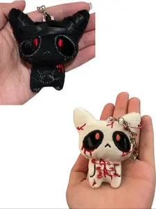 Small Dog Series Bag Charm Keychain Pendant, Casual Style Accessory, Compatible with Airline Tag Wallet, Perfect Gift for Bags and Backpacks, Key Charms