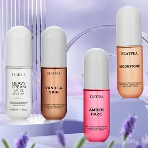 1 Bottle 50ML Amber Vanilla Scent Spray Perfume, Body and Hair Mist, Compact Portable Suitable for All Occasions, Unisex Freshness