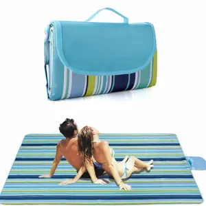 Portable Picnic Mat, 1 Count Foldable Sand Proof Beach Mat, Outdoor Camping Mat