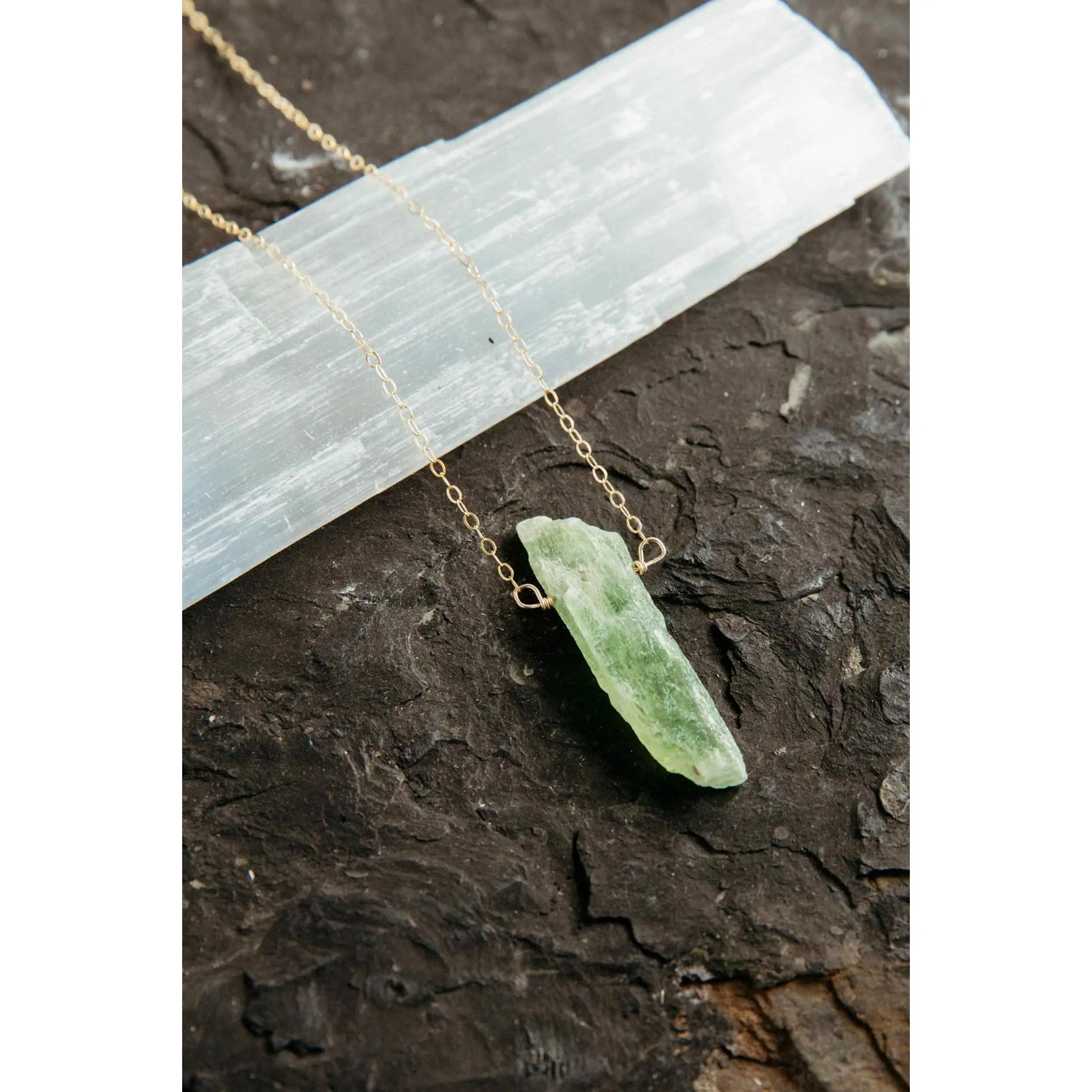 Trust Your Truth Kyanite Necklace