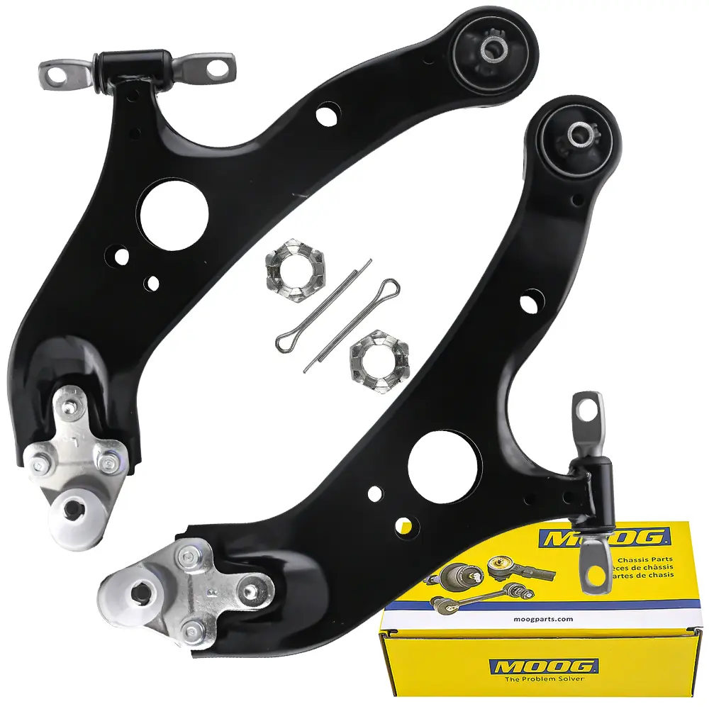Front Lower Control Arms with Ball Joints for 2011-2020 Toyota Sienna, Suspension Parts Replacement, Durable Suspension System Components, Sway Bar Compatible, Track Bar & Tie Rods Repair Kit