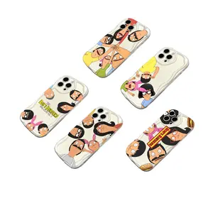 Funny cartoon B-Bobs B-Burgers Family Durable Phone Case For iPhone 17/16/15/14/13/12/11/Pro/ProMax/Plus/17Air/Xsmax, Anti Fall Soft TPU Back Cover, Shockproof Cover, Cute Phone Case, Uv Printed, anime Merchandise, Creative Design Christmas Birthday Gift