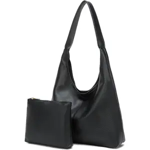 Casual Hobo Bag for Women Soft  Bags Slouchy Pu Leather Tote Purses for Work Travel