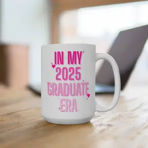 2025 Graduate Mug - Fun Graduation Coffee Cup, Perfect for Students, Celebration Gift, Graduation Party, Graduate Era Ceramic Drinkware