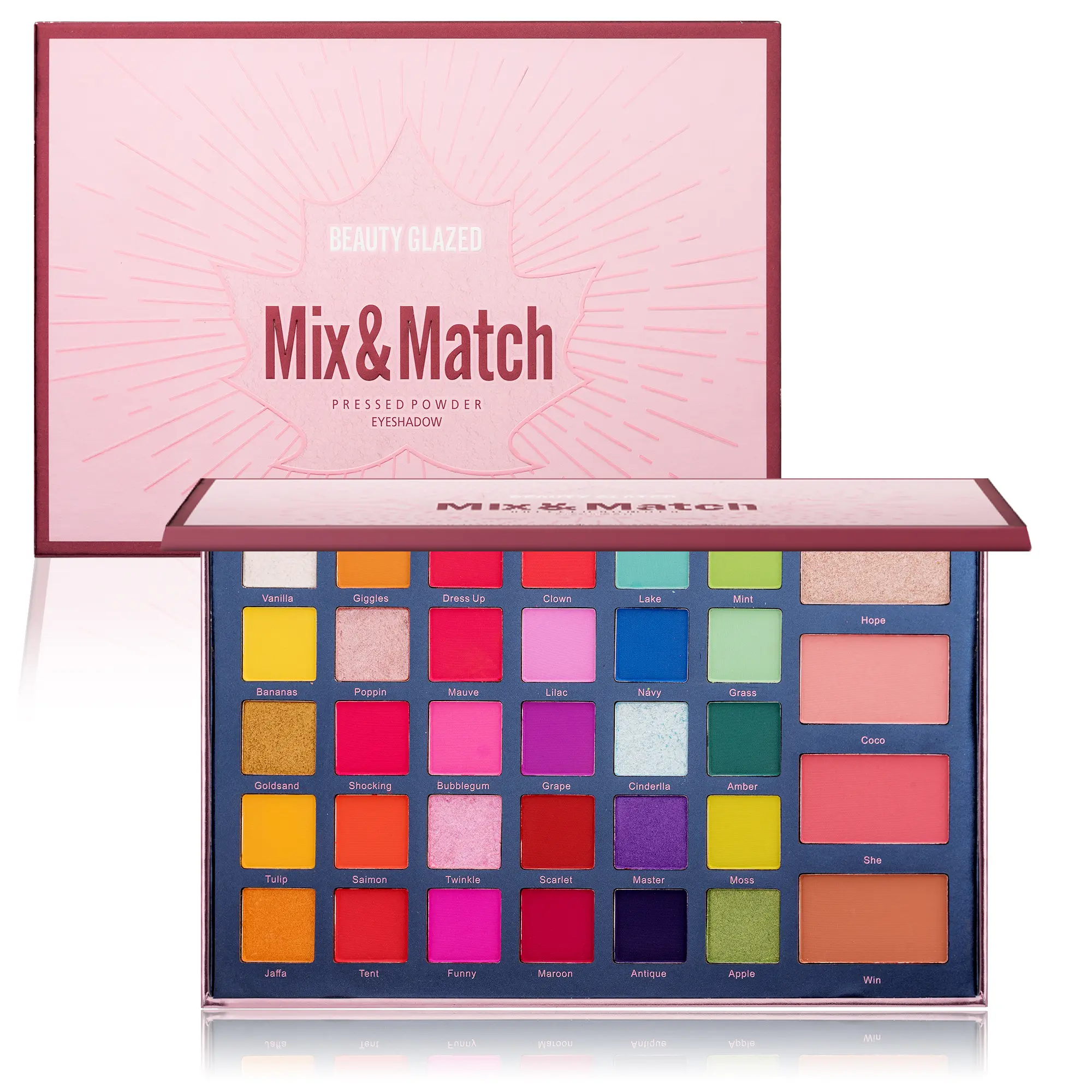 Beauty Glazed Eye Shadow Palette - 68 Colors with 72 Shades, Ideal for Stylish Makeovers