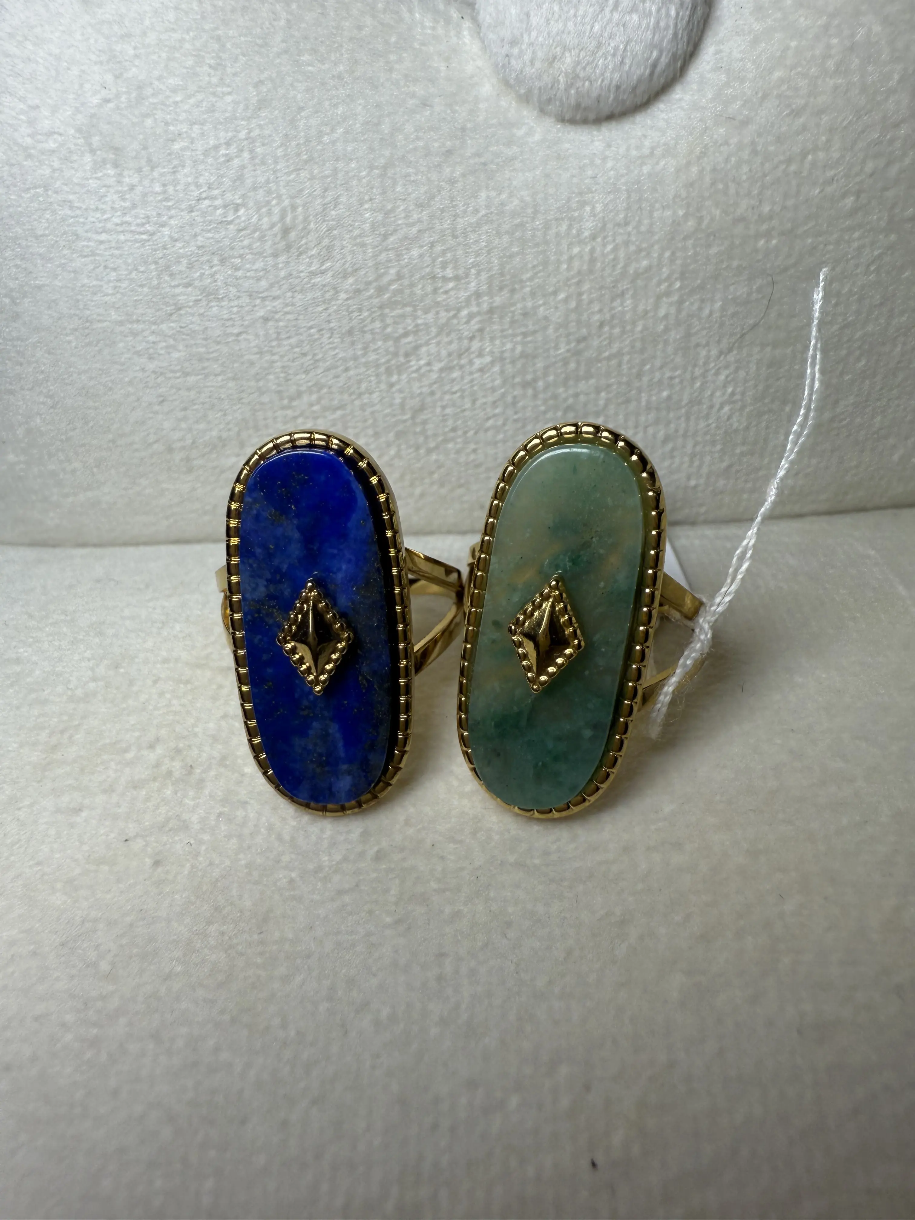 R401- Fashion 18K Gold Lapis Lazuli Ring