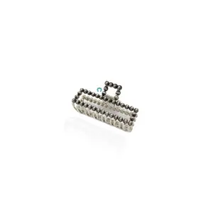 Faux Navajo Pearl Claw Clip - Rectangle