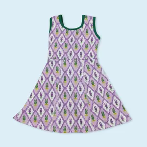 Mardi Gras design girls summer active wear yoga dress casual wear dress