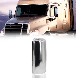 Door Side Mirror Cover for 2008-2015 Freightliner Cascadia | Replacement Freightliner TL28713 | Chrome | Left
