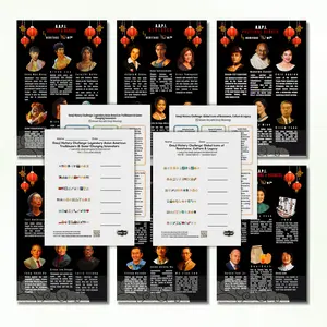 AAPI History Bundle (58 PCS) | Posters + Worksheets + Answer Keys | Asian American Trailblazers, Innovators & Cultural Icons Classroom Kit