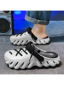 1 Pair 6-Color Fuzzy Lined EVA Thick Sole Slippers Footwear Full Sizes 36-45 Cloud Comfort Waterproof Non-Slip Bathroom Rain Snow All Match