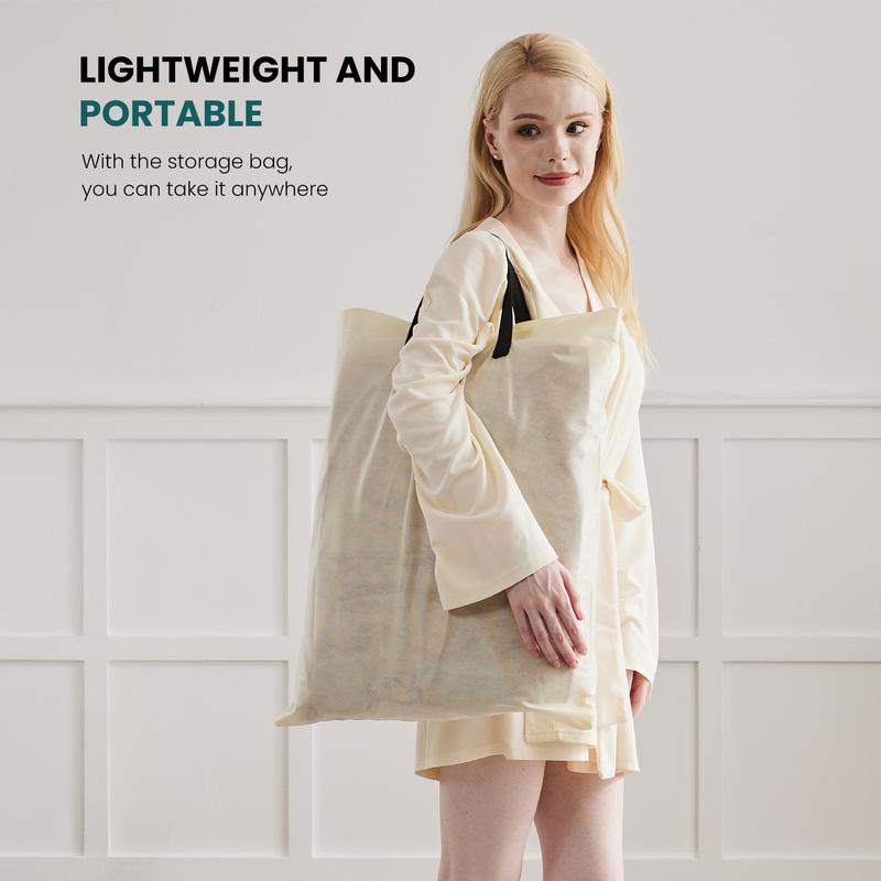 Air Mattress - Inflatable Blow Up Mattress Airbed with Built-in Pump, Double Height, Adjustable Portable for Home or Camping