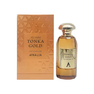 Atralia Perfumes | Tonka Gold | 3.4 oz - 100 ml | Eau De Parfum | Unisex Fragrance | Warm Spicy - Woody - Vanilla Notes