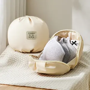 UFORU Lingerie Storage Bag Set of 2 Underwear Organizer,Pouch 3-in-1 Travel Pack for Bras Socks and Panties,Mini Portable Packing Cubes for Business Trips,T400 Skin-friendly Fabric Versatile Storage