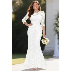 Formal Evening Gown Party Lace Mermaid Dresses