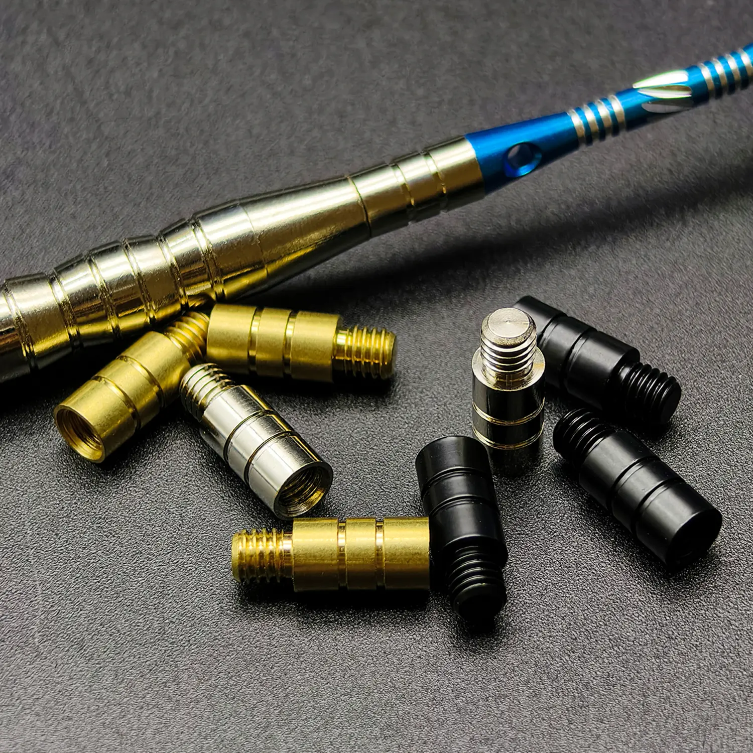 9pcs Dart Shafts 2g Metal Weight Adder /silver/ 2ba Thread Durable Sport Dart Accessories, Strong and Long-Lasting Darts Gear