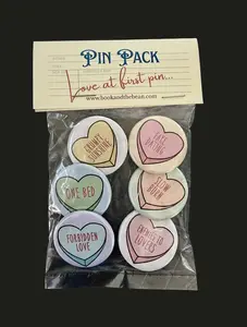 Romance Trope Pins - 6pk
