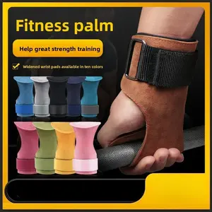 Gym Straps Weight Lifting, Double Leather Lifting Straps for Men Deadlift with Cushion Wrist Loop, Gym Lifting Wrist Wraps for Weightlifting