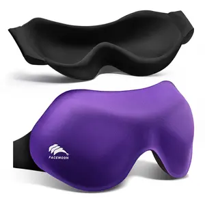 Eye Mask for Sleeping, 100% Blackout 3D Contoured Sleep Mask with Adjustable Strap for Women & Men