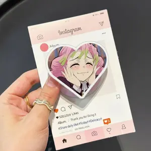 Anime Girl Magnetic Phone Grip – Cute Manga Character Magsafe Phone Holder, Kawaii Anime Phone Stand, Aesthetic Anime Accessory Gift
