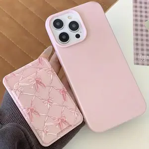 Fashion Phone Case with Card Holder (2 Counts/set), Anti-drop Cellphone Protective Case, Total Protective Shockproof Mobile Phone Cover for iPhone, Casing, Accessories