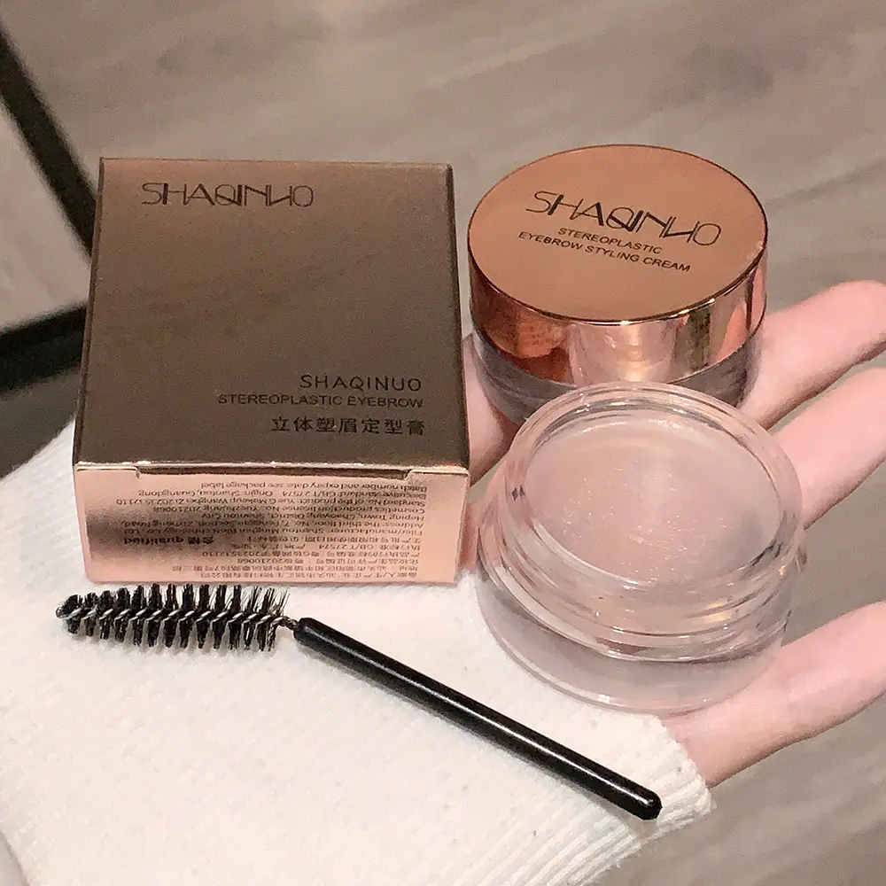 Waterproof Eyebrow Setting Cream, Long Lasting Eyebrow Cream, Eyebrow Pomade, Professional Eye Brow Makeup Tool for Women, Cosmetic
