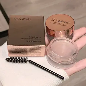 Waterproof Eyebrow Setting Cream, Long Lasting Eyebrow Cream, Eyebrow Pomade, Professional Eye Brow Makeup Tool for Women, Cosmetic