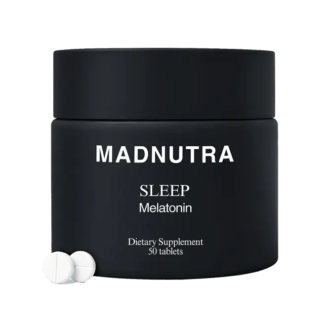 MADNUTRA Sleep Melatonin Chewable Tablets 3mg for Restful Sleep & Faster Fall Asleep 50 Tablets Dietary Supplement