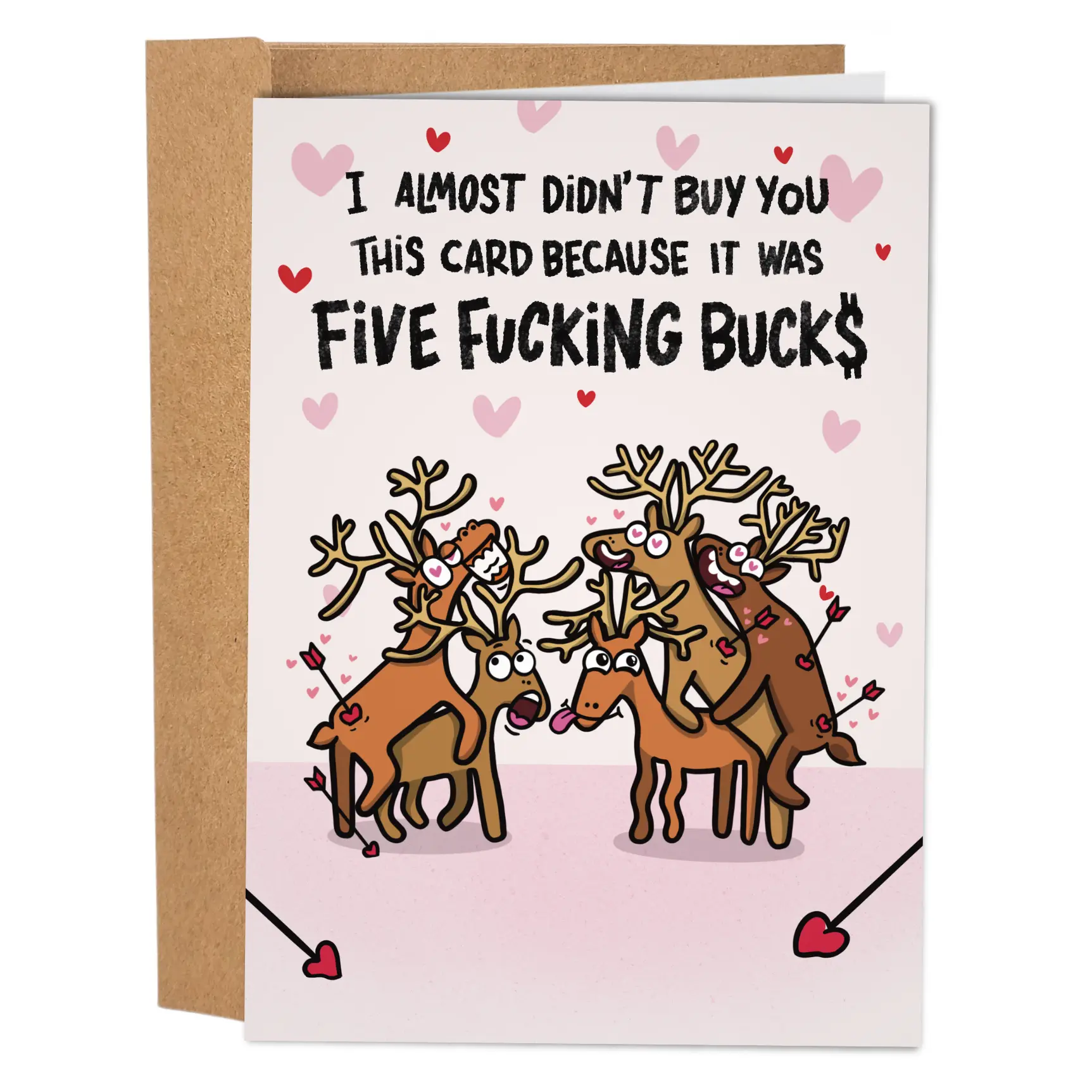 Funniest Valentine’s Day Card - Individual Funny Valentine’s Day Greeting Cards - Valentines Day Cards - Made in the United States