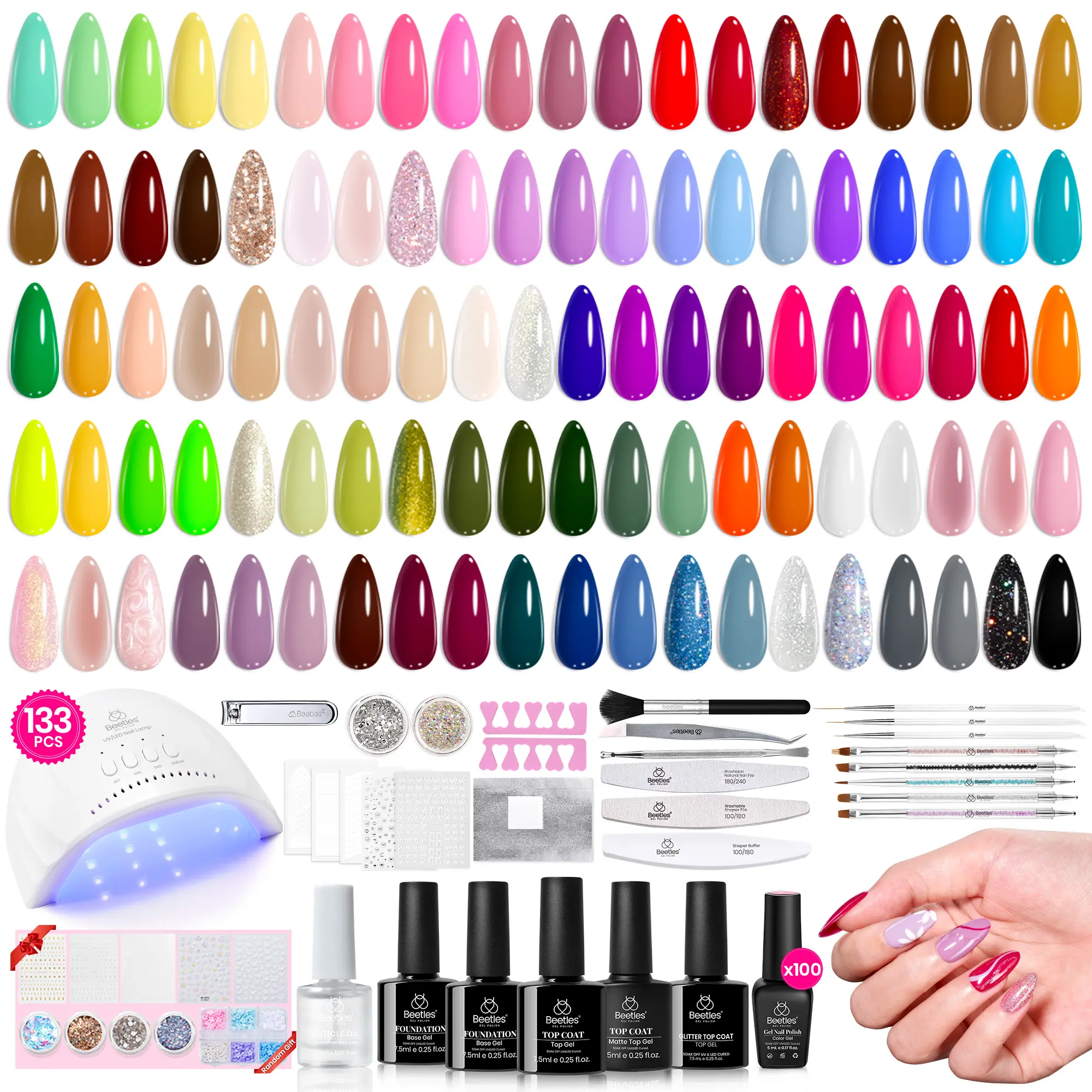 100 Colors Gel Nail Polish All-In-One Kit A