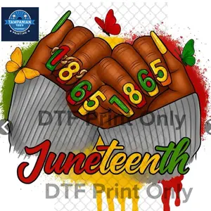 Juneteenth 1865 Nails Hands DTF Print |June Nineteenth 1865 DTF Print | Afro Queen Melanin Magic Black Women